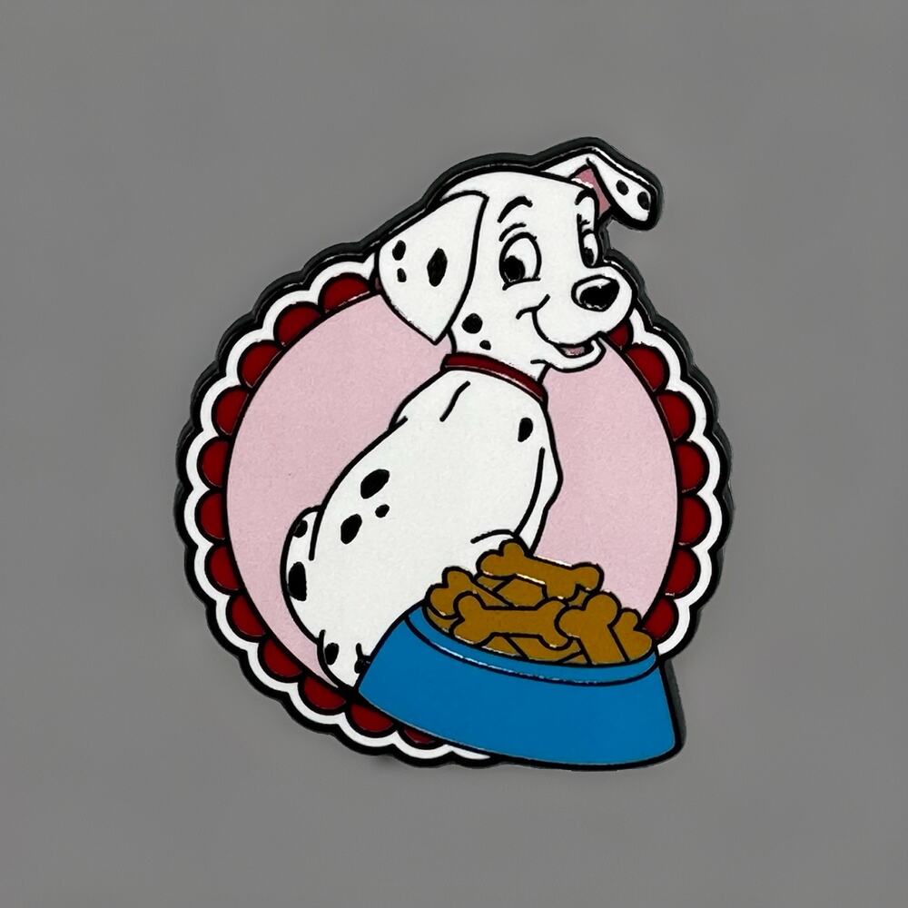 Disney Animals & Food Blind Enamel Pin PATCH 101 DALMATIANS New Open Box